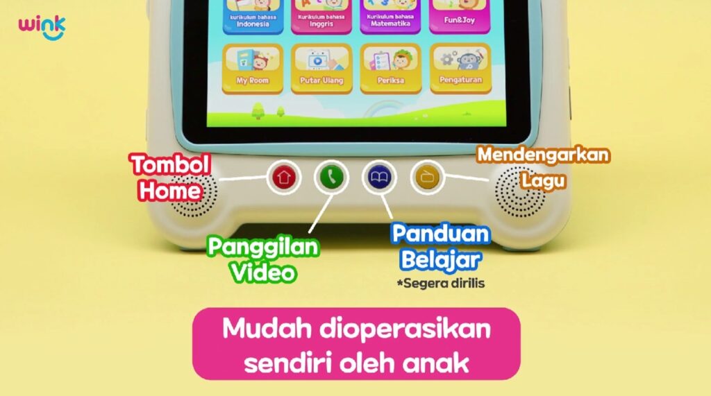 Wink mudah dioperasikan sendiri oleh anak
