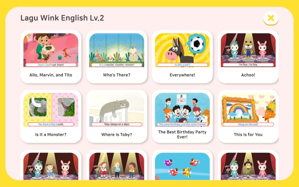 Lagu Wink English Lv 2